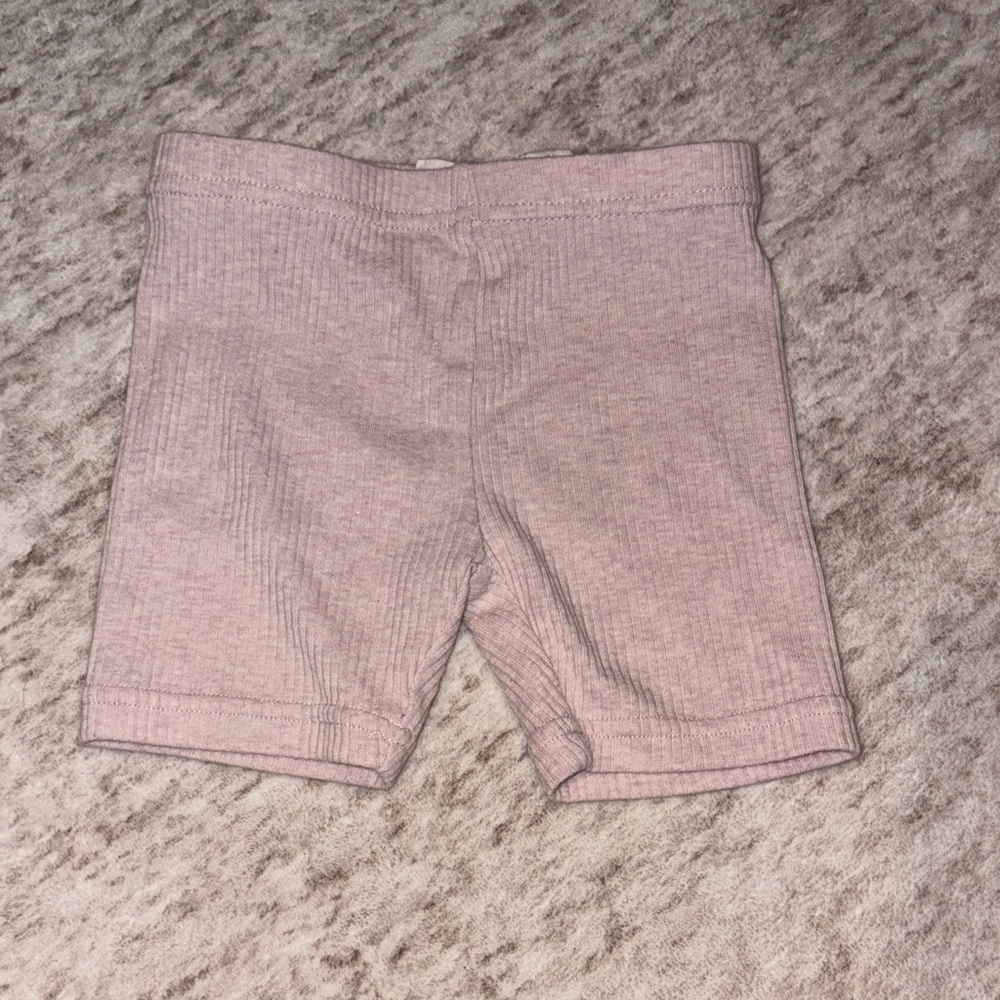 Jamie Kay Soft Pink Ribbed Shorts